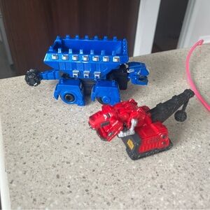 Mattel Dinotrux Ton-Ton Blue Dump Truck Diecast Dreamworks Toy Kids